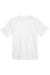 UltraClub 8420Y Youth Cool & Dry Performance Moisture Wicking Short Sleeve Crewneck T-Shirt White Flat Back