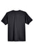 UltraClub 8420Y Youth Cool & Dry Performance Moisture Wicking Short Sleeve Crewneck T-Shirt Black Flat Back