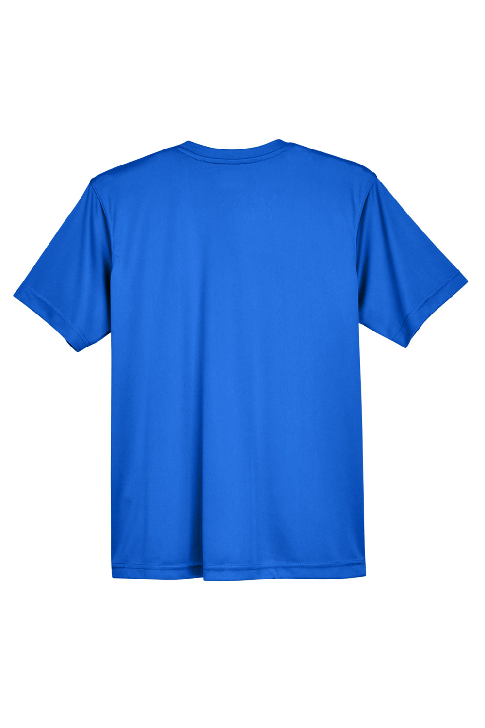 UltraClub 8420Y Youth Cool & Dry Performance Moisture Wicking Short Sleeve Crewneck T-Shirt Royal Blue Flat Back