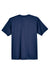 UltraClub 8420Y Youth Cool & Dry Performance Moisture Wicking Short Sleeve Crewneck T-Shirt Navy Blue Flat Back