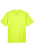 UltraClub 8420Y Youth Cool & Dry Performance Moisture Wicking Short Sleeve Crewneck T-Shirt Bright Yellow Flat Front