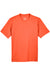 UltraClub 8420Y Youth Cool & Dry Performance Moisture Wicking Short Sleeve Crewneck T-Shirt Orange Flat Front