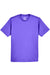 UltraClub 8420Y Youth Cool & Dry Performance Moisture Wicking Short Sleeve Crewneck T-Shirt Purple Flat Front