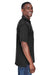 UltraClub 8425 Mens Cool & Dry Performance Moisture Wicking Short Sleeve Polo Shirt Black Model Side