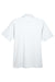 UltraClub 8425 Mens Cool & Dry Performance Moisture Wicking Short Sleeve Polo Shirt White Flat Back