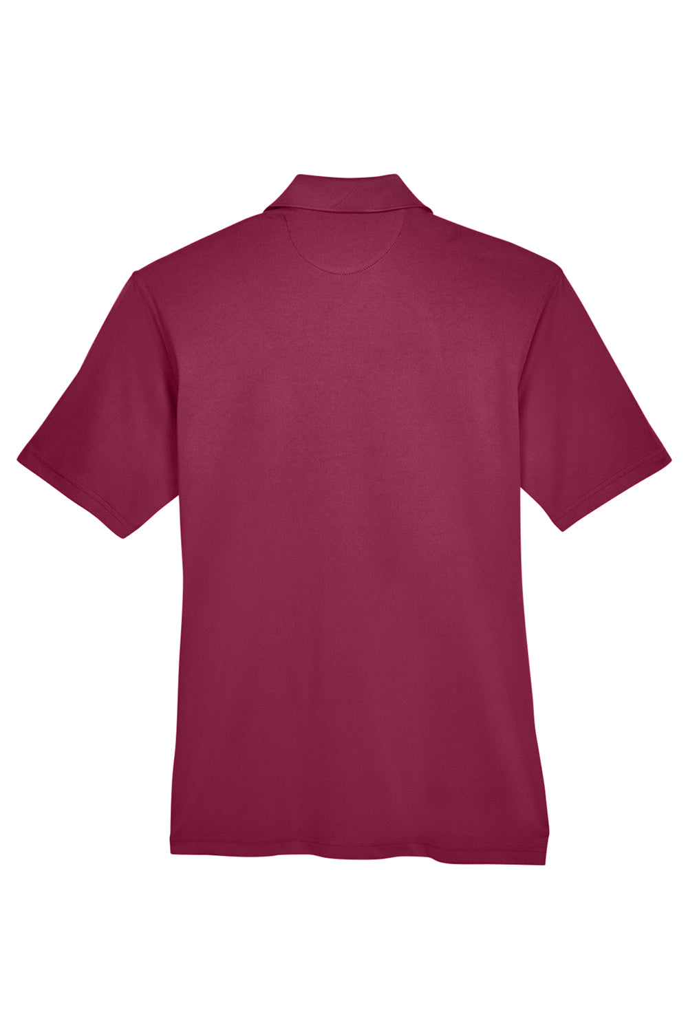 UltraClub 8425 Mens Cool & Dry Performance Moisture Wicking Short Sleeve Polo Shirt Maroon Flat Back