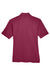 UltraClub 8425 Mens Cool & Dry Performance Moisture Wicking Short Sleeve Polo Shirt Maroon Flat Back