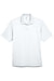 UltraClub 8425 Mens Cool & Dry Performance Moisture Wicking Short Sleeve Polo Shirt White Flat Front