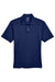 UltraClub 8425 Mens Cool & Dry Performance Moisture Wicking Short Sleeve Polo Shirt Navy Blue Flat Front