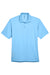 UltraClub 8425 Mens Cool & Dry Performance Moisture Wicking Short Sleeve Polo Shirt Columbia Blue Flat Front