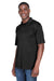 UltraClub 8425 Mens Cool & Dry Performance Moisture Wicking Short Sleeve Polo Shirt Black Model 3q