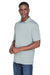 UltraClub 8425 Mens Cool & Dry Performance Moisture Wicking Short Sleeve Polo Shirt Grey Model 3q