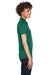 UltraClub 8425L Womens Cool & Dry Performance Moisture Wicking Short Sleeve Polo Shirt Forest Green Model Side