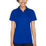 UltraClub Womens Cool & Dry Performance Moisture Wicking Short Sleeve Polo Shirt - Royal Blue