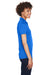 UltraClub 8425L Womens Cool & Dry Performance Moisture Wicking Short Sleeve Polo Shirt Royal Blue Model Side