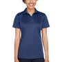 UltraClub Womens Cool & Dry Performance Moisture Wicking Short Sleeve Polo Shirt - Navy Blue