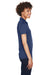 UltraClub 8425L Womens Cool & Dry Performance Moisture Wicking Short Sleeve Polo Shirt Navy Blue Model Side