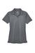 UltraClub 8425L Womens Cool & Dry Performance Moisture Wicking Short Sleeve Polo Shirt Charcoal Grey Flat Front