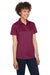 UltraClub 8425L Womens Cool & Dry Performance Moisture Wicking Short Sleeve Polo Shirt Maroon Model 3q