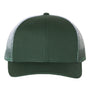 Richardson Mens Printed Mesh Snapback Trucker Hat - Dark Green/Dark Green to White Fade - NEW
