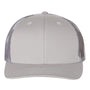 Richardson Mens Printed Mesh Snapback Trucker Hat - Silver Grey/Grey Camo - NEW