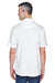 UltraClub 8445 Mens Cool & Dry Performance Moisture Wicking Short Sleeve Polo Shirt White Model Back