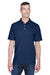 UltraClub 8445 Mens Cool & Dry Performance Moisture Wicking Short Sleeve Polo Shirt Navy Blue Model Front