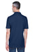 UltraClub 8445 Mens Cool & Dry Performance Moisture Wicking Short Sleeve Polo Shirt Navy Blue Model Back