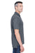 UltraClub 8445 Mens Cool & Dry Performance Moisture Wicking Short Sleeve Polo Shirt Charcoal Grey Model Side