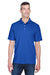 UltraClub 8445 Mens Cool & Dry Performance Moisture Wicking Short Sleeve Polo Shirt Cobalt Blue Model Front