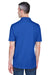 UltraClub 8445 Mens Cool & Dry Performance Moisture Wicking Short Sleeve Polo Shirt Cobalt Blue Model Back