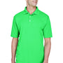 UltraClub Mens Cool & Dry Performance Moisture Wicking Short Sleeve Polo Shirt - Cool Green