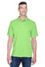 UltraClub 8445 Mens Cool & Dry Performance Moisture Wicking Short Sleeve Polo Shirt Light Green Model Front