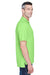 UltraClub 8445 Mens Cool & Dry Performance Moisture Wicking Short Sleeve Polo Shirt Light Green Model Side