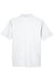 UltraClub 8445 Mens Cool & Dry Performance Moisture Wicking Short Sleeve Polo Shirt White Flat Back