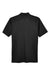 UltraClub 8445 Mens Cool & Dry Performance Moisture Wicking Short Sleeve Polo Shirt Black Flat Back