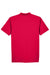 UltraClub 8445 Mens Cool & Dry Performance Moisture Wicking Short Sleeve Polo Shirt Red Flat Back