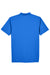 UltraClub 8445 Mens Cool & Dry Performance Moisture Wicking Short Sleeve Polo Shirt Royal Blue Flat Back