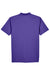 UltraClub 8445 Mens Cool & Dry Performance Moisture Wicking Short Sleeve Polo Shirt Purple Flat Back