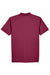 UltraClub 8445 Mens Cool & Dry Performance Moisture Wicking Short Sleeve Polo Shirt Maroon Flat Back