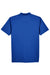 UltraClub 8445 Mens Cool & Dry Performance Moisture Wicking Short Sleeve Polo Shirt Cobalt Blue Flat Back