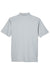 UltraClub 8445 Mens Cool & Dry Performance Moisture Wicking Short Sleeve Polo Shirt Silver Grey Flat Back