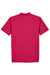 UltraClub 8445 Mens Cool & Dry Performance Moisture Wicking Short Sleeve Polo Shirt Cardinal Red Flat Back