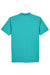 UltraClub 8445 Mens Cool & Dry Performance Moisture Wicking Short Sleeve Polo Shirt Jade Green Flat Back