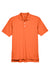 UltraClub 8445 Mens Cool & Dry Performance Moisture Wicking Short Sleeve Polo Shirt Orange Flat Front