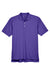 UltraClub 8445 Mens Cool & Dry Performance Moisture Wicking Short Sleeve Polo Shirt Purple Flat Front