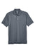 UltraClub 8445 Mens Cool & Dry Performance Moisture Wicking Short Sleeve Polo Shirt Charcoal Grey Flat Front