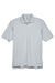 UltraClub 8445 Mens Cool & Dry Performance Moisture Wicking Short Sleeve Polo Shirt Silver Grey Flat Front