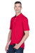 UltraClub 8445 Mens Cool & Dry Performance Moisture Wicking Short Sleeve Polo Shirt Red Model 3q