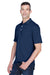 UltraClub 8445 Mens Cool & Dry Performance Moisture Wicking Short Sleeve Polo Shirt Navy Blue Model 3q